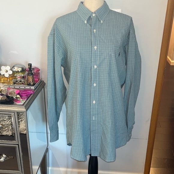 Ralph Lauren Men's Green Shirt size XL.  Like new condition. - Picture 1 of 7
